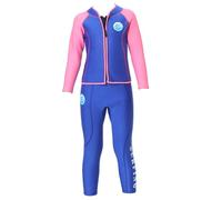 ranrann Unisexe Enfant Ensemble Néoprène 2.5mm 2 Pièces Haut Manches Longues et Pantalon de Plongée Kayak Snorkeling Surf Blue&Pink 8-10 Ans