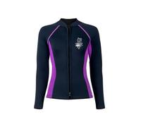 ranrann Veste en Néoprène 3mm Femme Haut de Combinaison Sports Nautiques Surf Snorkeling Plongée Bleu foncé S