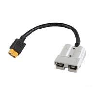 RANRAO 1 adaptateur 50 A 600 V pour connecteur pour Anderson vers pour XT60 12 AWG 30 cm, câble d'extension femelle panneau vers adaptateur de connecteur de batterie au lithium