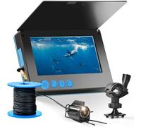 RANRAO Caméra de pêche sous-marine HD, détecteur de poissons portable avec technologie et large zone de vision, sonde profonde de détection de température (20 m)