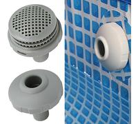 RANRAO Ensemble de connecteurs de crépine d'entrée de Piscine, kit de connecteur d'arrosage pour Connexion pour INTEX 32 mm écran de Piscine en Maille