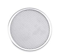 RANRAO Grille de Cuisson pour Pizza Alu, Plaque à pizza perforée en maille pour pizza de 20,3 à 40,6 cm, plaque à pizza en aluminium épais, plaque à pizza en couche antiadhésive circulaire
