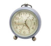 RANRAO Horloge de chevet silencieuse, rond, vintage, élégant, réveil rétro chambre à coucher, réveil rétro, sans tic-tac, horloge de bureau simple, veilleuse chambre à coucher, décoration de chevet