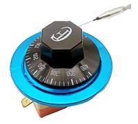 RANRAO Interrupteur de contrôle de température, thermostat de four électrique réglable 50-400 ℃ 2 broches pour four, réfrigérateur, chauffage