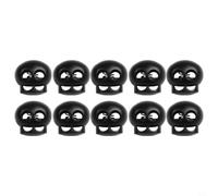 RANRAO Lot de 200 verrous de cordon en plastique pour bouchon double trou | Design à double trou, empêche le glissement, sécurise les cordes élastiques, idéal pour les cordons de serrage