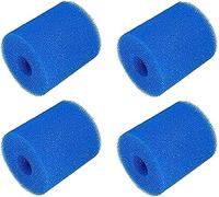 RANRAO Lot de 4 filtres de piscine en mousse compatibles avec In-tex de type I, lavables et réutilisables