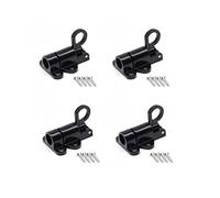 RANRAO Lot de 4 loquets de Porte en Alliage d'aluminium à Ressort pour Grenier et Plafond - Loquet de sécurité Automatique en Alliage d'aluminium pour Portes d'abri de Jardin, portails