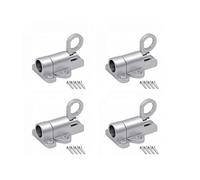 RANRAO Lot de 4 loquets de Porte en Alliage d'aluminium à Ressort pour Grenier et Plafond - Loquet de sécurité Automatique en Alliage d'aluminium pour Portes d'abri de Jardin, portails