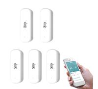 RANRAO pour Tuya Lot de 5 hygromètres WiFi pour la maison, capteur de température et d'humidité WiFi avec détecteur intelligent sans fil de température et d'humidité