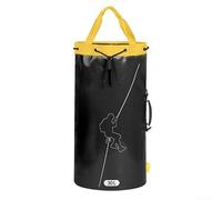 RANRAO Sac en corde de 55 L, sac à corde d'pour , sac de style seau avec cordon de serrage, randonnée, pour , spéléologie, drainage, sac à à bandoulière, Noir , (45L) UK