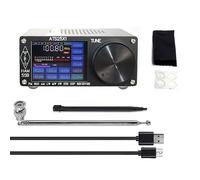 RANRAO Si4732 ATS-25+ Récepteur Radio Full Bande, récepteur pour DSP à écran tactile de 6,1 cm, récepteur FM AM (MW et SW) SSB à Ondes Courtes avec boîtier en Alliage d'aluminium, Charge Type C
