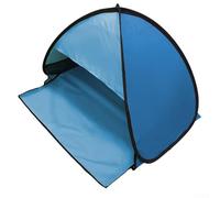 RANRAO Tente pop-up automatique pour animaux de compagnie : protection UV et installation facile pare-soleil de plage (double bleu)
