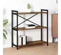 Rantry bibliothèque，bibliothèque enfantBibliothèque Chêne fumé 80 x 30 x 83 cm Bois d'ingénierie