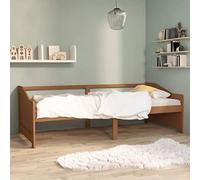 Rantry Canapé lit 3 places en bois massif de pin marron miel 90 x 200 cm Canapé amovible lit simple divan structure au design moderne