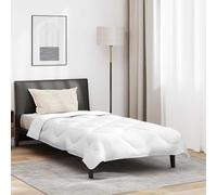 Rantry Couette et Oreiller Microfibre Blanc - Respirant, Design Matelassé, Lavable en Machine