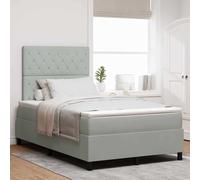 Rantry LWZJ-3339758ES Matelas à ressorts ensachés, gris clair, support moyen-dur, 120 x 200 cm, velours luxueux, idéal pour chambres modernes et classiques
