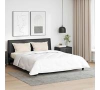 Rantry Matelas，Matelas Emma Ensemble de Couette 3 pcs Blanc 200 x 200 cm Microfibre
