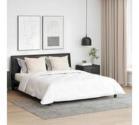 Rantry Matelas，Matelas Emma Ensemble de Couette 3 pcs Blanc 240 x 260 cm Microfibre