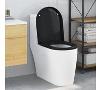 Rantry Matelas，Matelas Emma Siège de Toilette Noir 48 x 36.5 x 4.5 cm Polypropylène