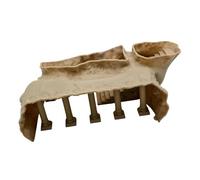 Ranuw Accessoires d'aquarium, décoration d'aquarium en plastique, décoration de chalet pour aquariums, cachettes de paysage, décorations de grotte, décorations