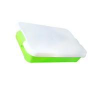 Ranuw Bac à sable en plastique avec couvercle, boîte de rangement pour jouets pour enfants, activités de plage et voyages de vacances, boîte à jouets