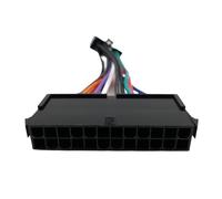 Ranuw Câble adaptateur d'alimentation principal flexible, câble d'alimentation 24 broches vers 12 broches, remplacement pour Q77 B75 A75 Q75, ligne de transmission améliorée de carte mère