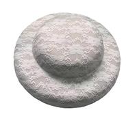 Ranuw Cadre de casquette de qualité supérieure pour homme et femme à la mode, base de chapeau réutilisable avec tissu texturé, accessoire de mode, chapeau de bricolage pour parents et enfants, Blanc