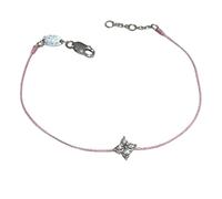 Ranuw Chaîne fine en forme d'étoile, fermoir coulissant réglable, élégant collier empilable avec quatre étoiles, Einheitsgröße, comme décrit
