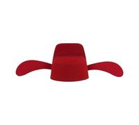 Ranuw Chapeau d'étudiant historique facile d'entretien | Casquette de costume ventilée pour réenactments | Chapeau officiel du festival culturel | Chapeau de costume unisexe, rouge, taille unique
