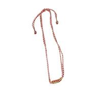 Ranuw Collier vif de style tribal avec corde tressée faite à la main et breloque en forme de lettres, accessoire de mode pour femme à la mode, Einheitsgröße, comme décrit, Comme décrit