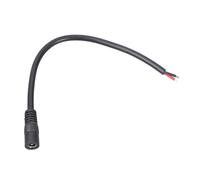 Ranuw DC5525 Câble d'alimentation femelle à extrémité ouverte avec fil Pigtail 16 AWG pour systèmes solaires, connecteur de réparation de lumière LED, câble d'alimentation pour caméra de