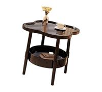 Ranuw Étagère de rangement à plusieurs niveaux pour chambre à coucher, construction en plastique léger, styles simples, décors crème, peu encombrant, coins arrondis, étagère de rangement pour table de