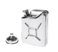 Ranuw Flasque de poche en acier inoxydable avec jerrican - 141,7 g - Cadeau pour homme