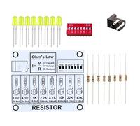 Ranuw Kit d'exercices de soudure LED Ohm, planche d'apprentissage de résistance, laboratoire d'enseignement électronique, formation, kit de soudure de rechange