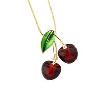 Ranuw Le collier unique en forme de fruit transforme votre look avec élégance. Le collier avec pendentif en forme de fruit est adapté à différentes occasions et est un accessoire de bijoux tendance