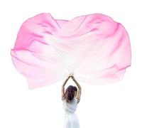 Ranuw Lot de 2 drapeaux d'élogie avec tige évolutive, ailes semi-circulaires, église pour danseurs, ailes semi-circulaires, double accessoire de danse