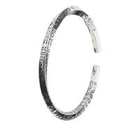 Ranuw Mobius-Ring Bracelet Viking-Runes Bracelet Amulette pour homme Bracelet manchette Mobius Bracelet en alliage pour fans de Viking Bijoux Cadeau Viking-Bracelet pour homme, Argent