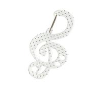 Ranuw Pendentif pour sac à dos, porte-clés, forme d'étoile, mousqueton, clips, porte-clés d'extérieur, accessoires de camping, boucle, cadeaux, extérieur, gris/blanc