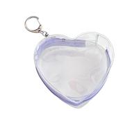 Ranuw Sacs portables pour poupées, sac de transport, sac d'exposition transparent avec porte-clés, stores suspendus, organiseur avec fermeture éclair, stores suspendus, mallette de rangement, lilas