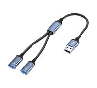Ranuw Station d'extension multifonctionnelle USB C pour ordinateur portable, prend en charge un transfert rapide de fichiers, boîtier en alliage d'aluminium, adapté aux voyages, hub USB C, transfert