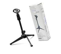 Ranuw Support de microphone portable avec bras flexible, serrage sécurisé, compatible avec les microphones sans fil USB de 30 à 40 mm pour la maison et le bureau, support de microphone réglable pour