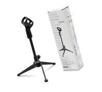 Ranuw Support de microphone portable avec bras flexible, serrage sécurisé, compatible avec les microphones sans fil USB de 30 à 40 mm pour la maison et le bureau, support de microphone réglable pour