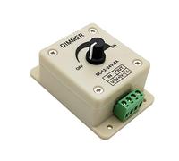 Ranuw Variateur d'intensité pour lampe de bureau, interrupteur rotatif de rechange, 12-24 V, 8 A, réglage en continu, style rotatif, marche/arrêt, réglage continu universel