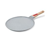 RANX INGST Poêle à Crêpes en Céramique 25 cm - Crêpière avec Poignée Amovible - Tous Feux dont Induction