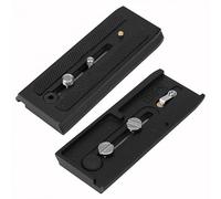 RANY Portable Rapide Plaque Trépied Monopodes Mount Slide Rail Avec 1/4 et 3/8 Vis Accessoire Pour Manfrotto 500AH 701 577