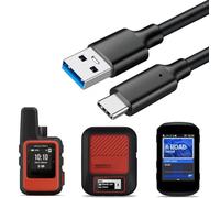 Ranyi Lot de 2 câbles USB de type A vers type C pour Garmin inReach Mini 2 3/3 Plus Messenger Plus/Montana 710 710i 760i/Garmin Edge 550 850 1050/DriveSmart 66 76 86/eTrex SE Solar