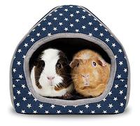 RANYPET Niche de lit confortable pour cochon d'Inde et lapins nains Grande cachette Nid d'hiver Accessoires