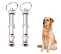 RANYUNSYZ Lot de 2 sifflets à ultrasons réglables pour chien - Portable - Aide au dressage et au comportement - Sifflet supersonique pour le dressage des animaux de compagnie