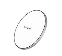 Ranzah Chargeur sans fil pour iPhone 16, 15, 14, 13 Pro Max/12/11/Xs Max/XR/X/8 Plus/8,15 W Max Chargeur rapide pour Samsung Galaxy S22/S21/S20/S10/S9/S8/S7 Note 9/8/Huawei P30 Pro, 5 W pour tous les