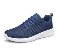 Raoendis Chaussures de course pour homme - Chaussures de sport tendance - Pour la marche, le fitness, le tennis - Légères et confortables - Respirantes, bleu marine, 47 EU